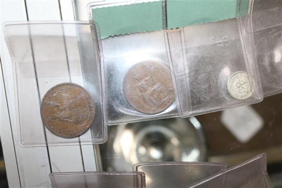 A quantity of various British and World copper, silver and nickel coinage, 18th-20th century,